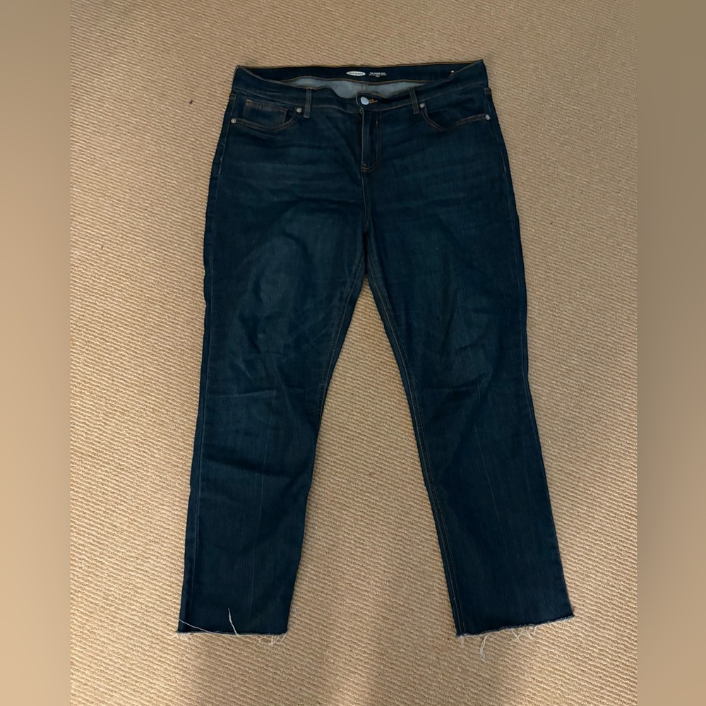 Old Navy Women's Dark Blue Jeans 14
